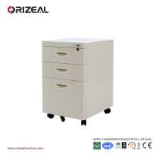 Office storage drawer filing cabinet, mobile pedestal steel with 4 drawers